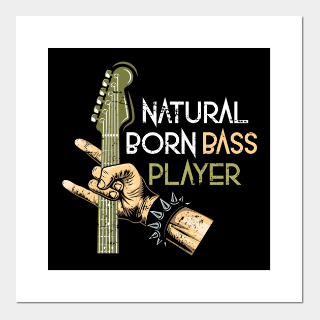 Bass Player Gift Musical Instrument Music Bass - Bass - Posters and Art Prints | TeePublic